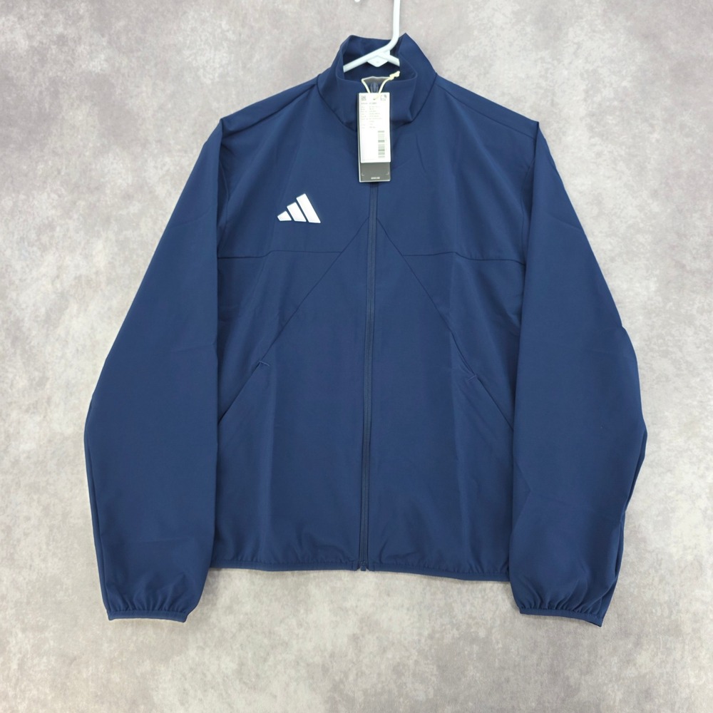Adidas Womens Tiro Tech Track Jacket Navy Blue Full Zip KC0865 Size Small NWT